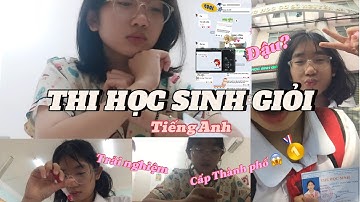 NHẬT KÍ LẦN ĐẦU THI HỌC SINH GIỎI CẤP THÀNH PHỐ || Hanna nè