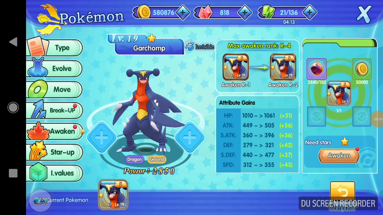 Mega Garchomp Move Set