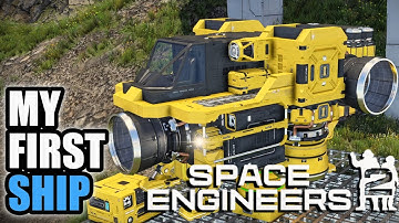 BUILD YOUR FIRST HYDROGEN SHIP IN SPACE ENGINEERS 2: VS2 Planets and Survival Foundations E01