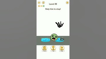 Brain Go 2 Level 20 Help him to stop.