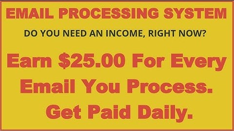 Email Processing System - CALL ME! Make money with the email processing system 2017