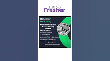 FRESHERS ONLY WALK IN -MEDICAL CODING JOBS#freshersjob#medicalcodingjobs#themegyt #walkindrive #job