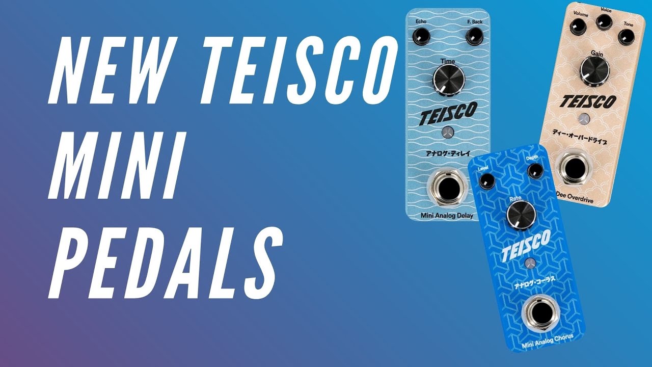 Teisco Mini Analog Delay, Mini Analog Chorus, Mini Dee Overdrive