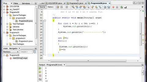 Curso Java Modulo I - Programa28 - Programa usando el for multiplos de 3