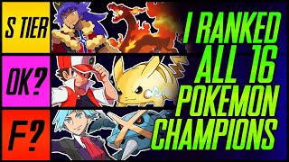 I Ranked All 16 Pokemon League Champions | Mr1upz