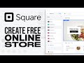 Square Website Builder For Beginners | Create Free Online Store In 2022