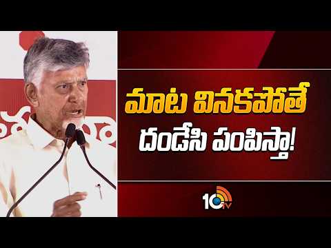 CM Chandrababu Mass Warning to Govt Officials | మాట వినకపోతే దండేసి పంపిస్తా! | 10TV - 10TVNEWSTELUGU