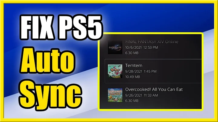 How to Fix Auto Sync Disabled Error Or Not Working on PS5 (Fast Method)