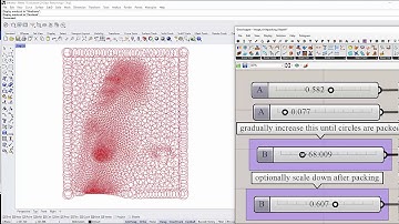 014_ Image sampler of circle packing using grasshoper 3D inside rhinoceros 3D