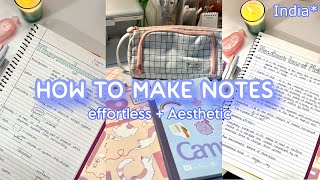 How I Make My Notes Effortlessly Yet Aesthetic My Simple Note-Taking Process