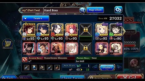 Alchemist Code: (with Ankh) Leviathan Hard Boss - Full Auto - Even if my Heart Aches in Envy