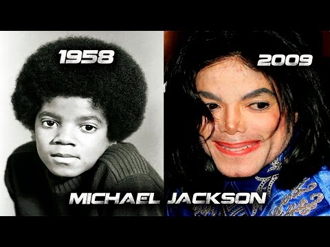 The Evolution Of Michael Jackson’s Face 1958 FROM 2009