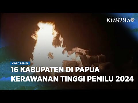 Jelang Pencoblosan, Warga di Papua Tengah Bakar Kotak Suara Pemilu