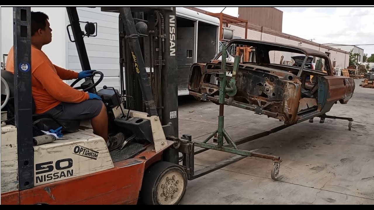1964 Impala SS Restoration Part 4 - Disassemble Grille - Front Bumper - Rotisserie - Out to Blast