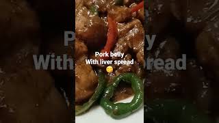 Mapapa-more kanin ka😋 My Pork belly recipe with liver soread #delicious #easyrecipe