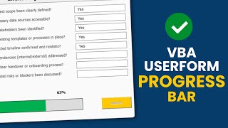 How to Add a Progress Bar to Your VBA UserForm (No Extra Tools Needed!)