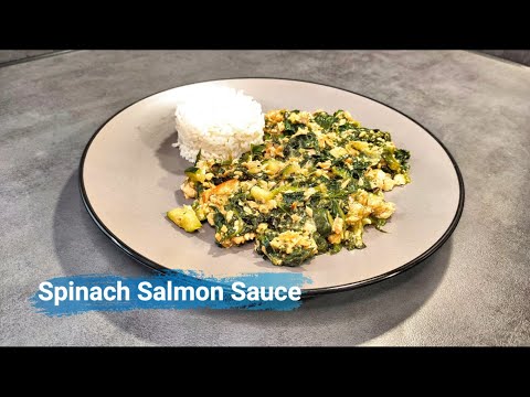 Video: Ci Salmon Nrog Sauce Spinach