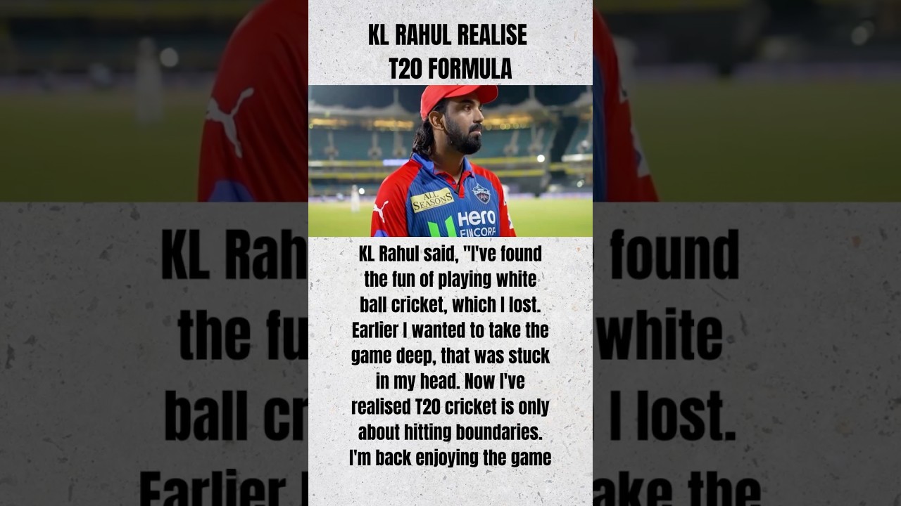 KL Rahul Realise the T20 Template 