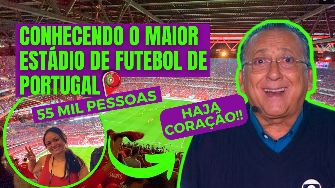 ASSISTINDO JOGO NO MAIOR ESTÁDIO DE FUTEBOL DE PORTUGAL: Estádio da Luz 