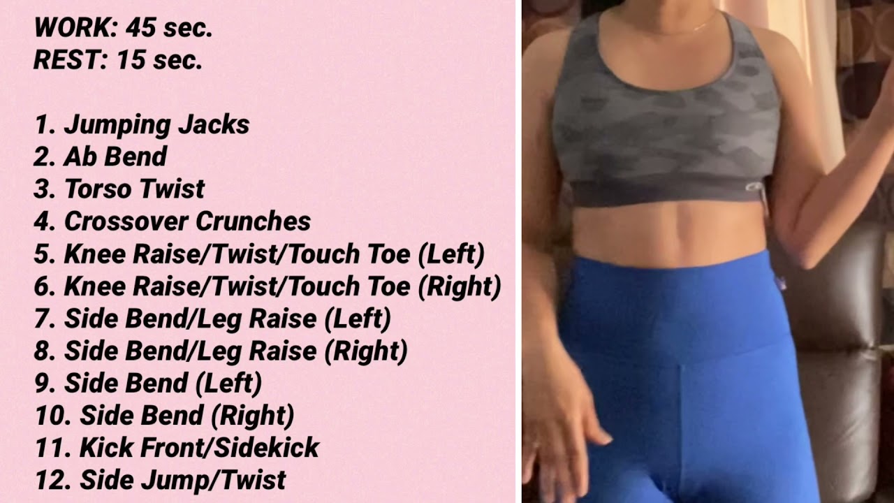 12 Mins Standing Abs WorkOut for Beginners || Lose Belly Fat in 45 days