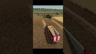 Self-Loading Straw Trailer In Action Farming Simulator 25