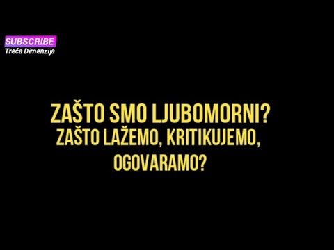 Video: Zašto čovjek Nije Ljubomoran