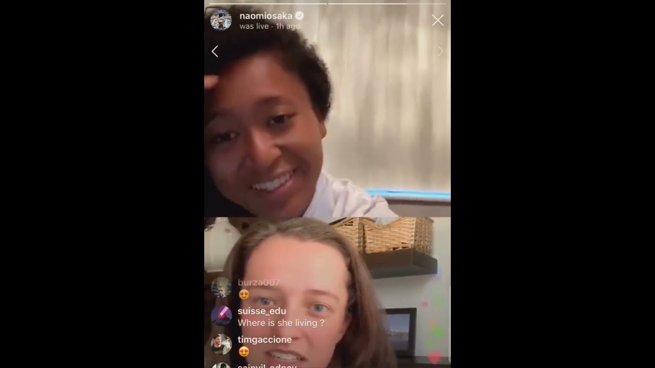 NAOMI OSAKA and IGA SWIATEK Instagram live discussion about their favourite icecream🔥