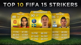 Top 10 FIFA 15 Strikers | Ibrahimović, Falcao, Aguero! | #FIFA15FRIDAY