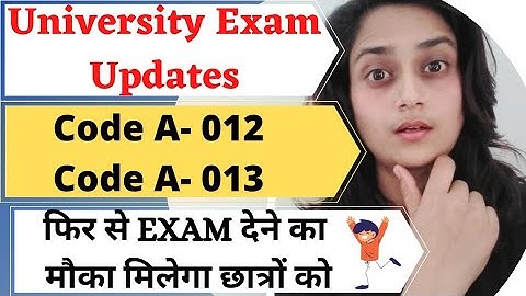 Foundation Course Exam Updates|Code- A- 012 And A- 013|Exam Review 😀|Ccsu Meerut University Update|