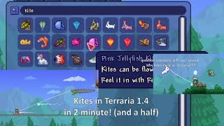 Kites in Terraria 1.4 Explained in 2 minute and 30 second (Terraria kites in a nutshell)