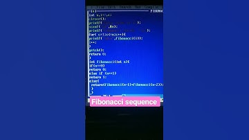 Fibonacci sequence In C programming ❣️#firstshortvideo #shorts #bca #viral #coding #trending #trend