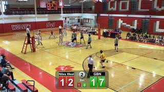 2022-04-21 GBN Varsity Boys Volleyball at Niles West