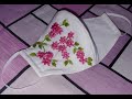 HANDMADE EMBROIDERY FACE MASK || DIY || TUTORIAL ||COTTON CANDY