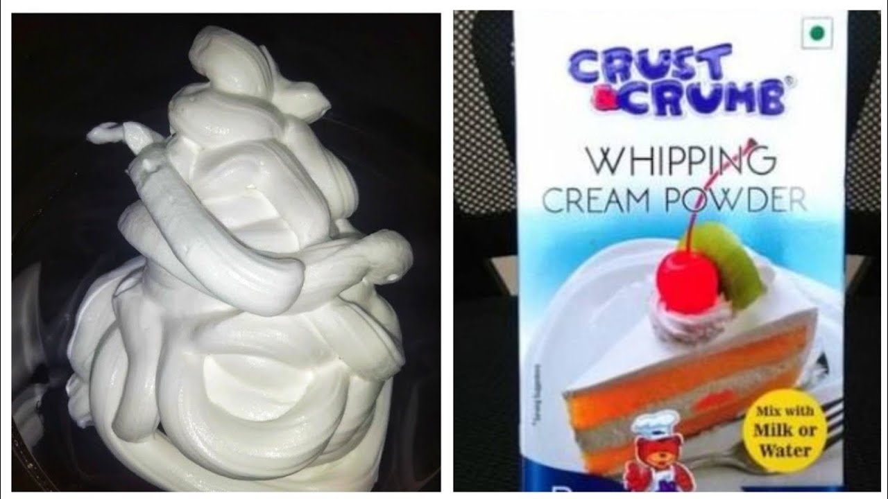 Perfect Whipping Cream using Whipping Powder Crust Crumb Whipping