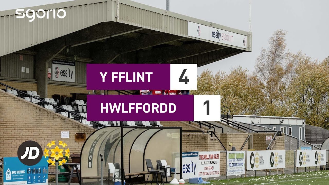 Y Fflint 4-1 Hwlffordd | JD Cymru Premier