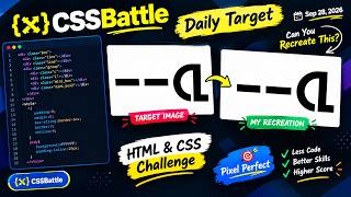 Full CSSBattle Daily Target #3 🎯 | Can You Recreate This | HTML & CSS Challenge Guide