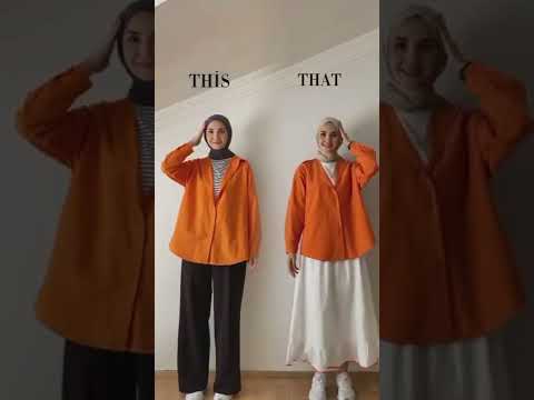 تنسيق للقميص البرتقالي