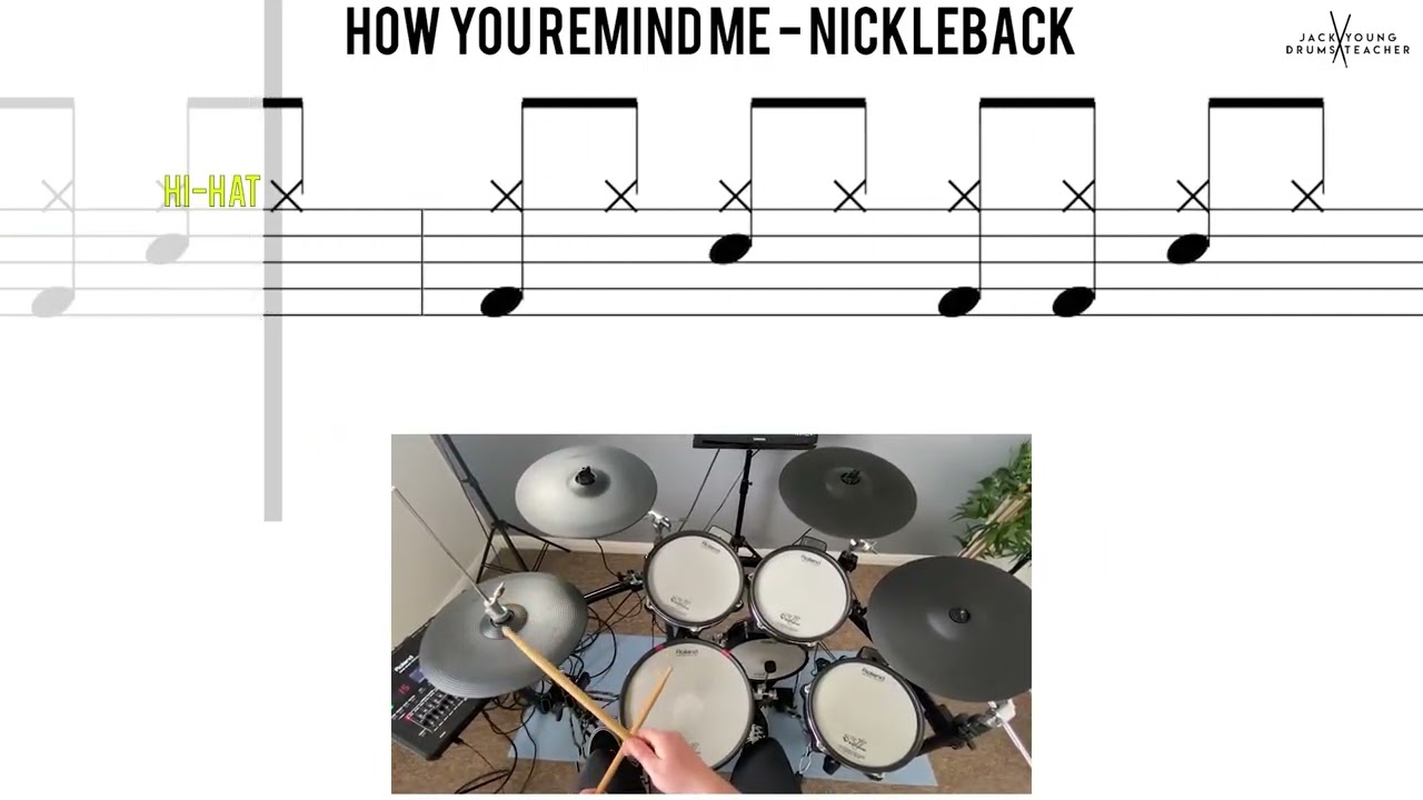 How You Remind Me  Nickleback🥁 Hard Beginner Version