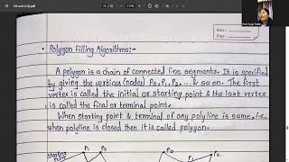 Unit 2 | Polygoan Filling Algorithm
