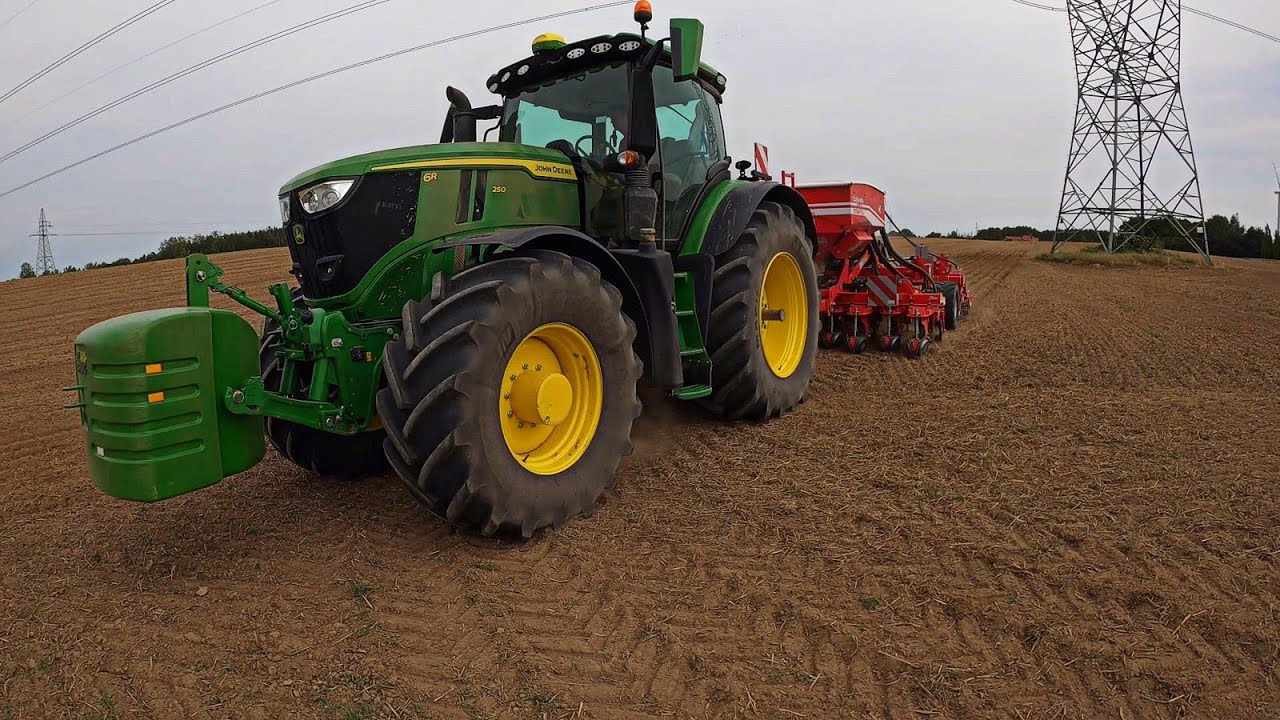 Pasowy Siew Rzepaku! John Deere 6250R VS Czajkowski STK 400