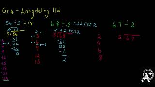 Graad 4 Langdeling Met 2 Syfers