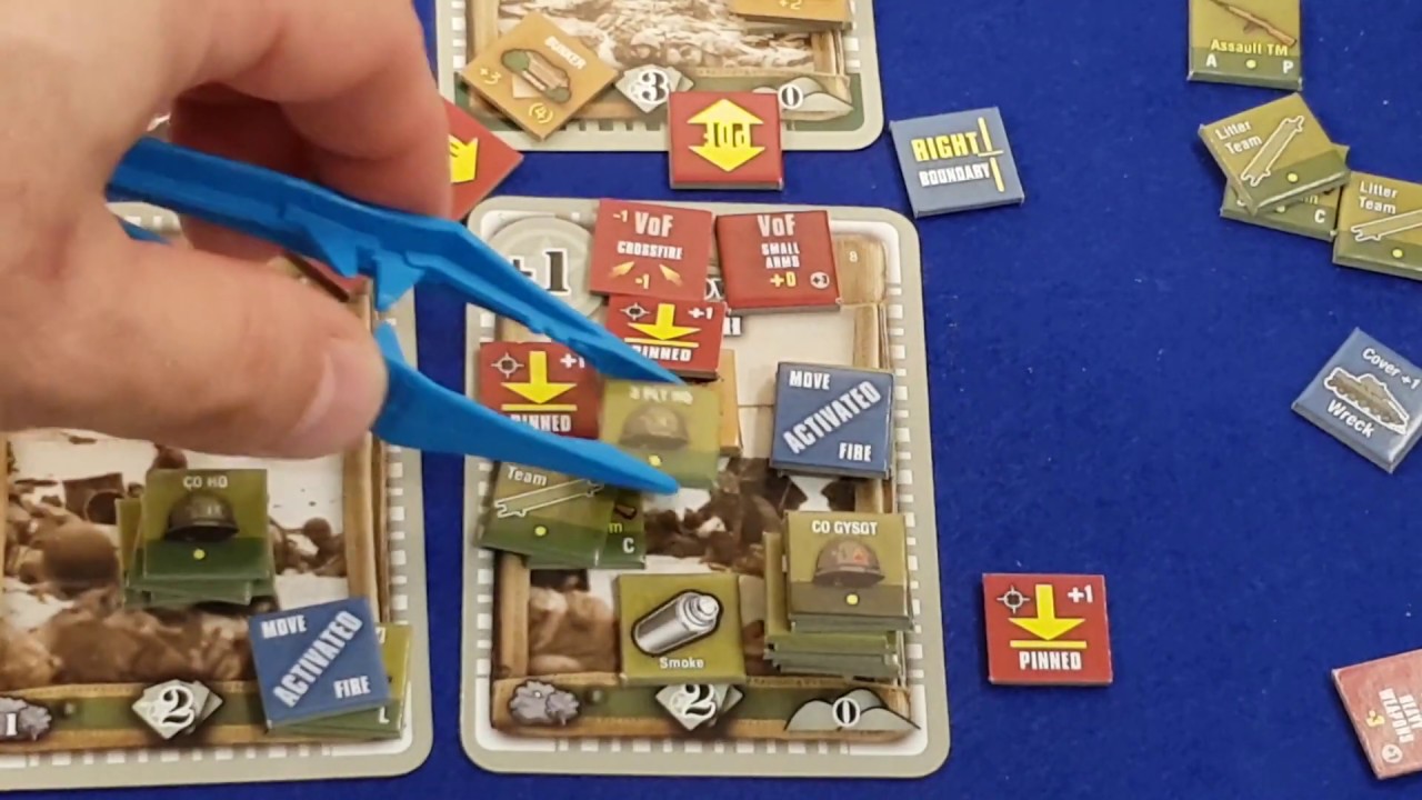 Corrected GMT's Fields of Fire 2 Playthrough Peleliu Mission 1 Initial Assault Turn 7 YouTube