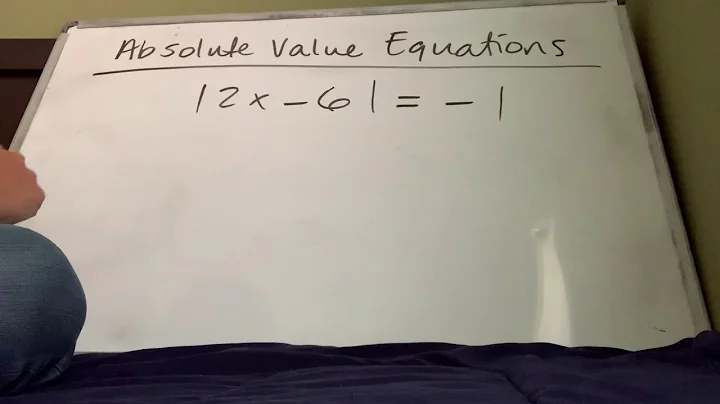 Absolute Value Equations with no solutions