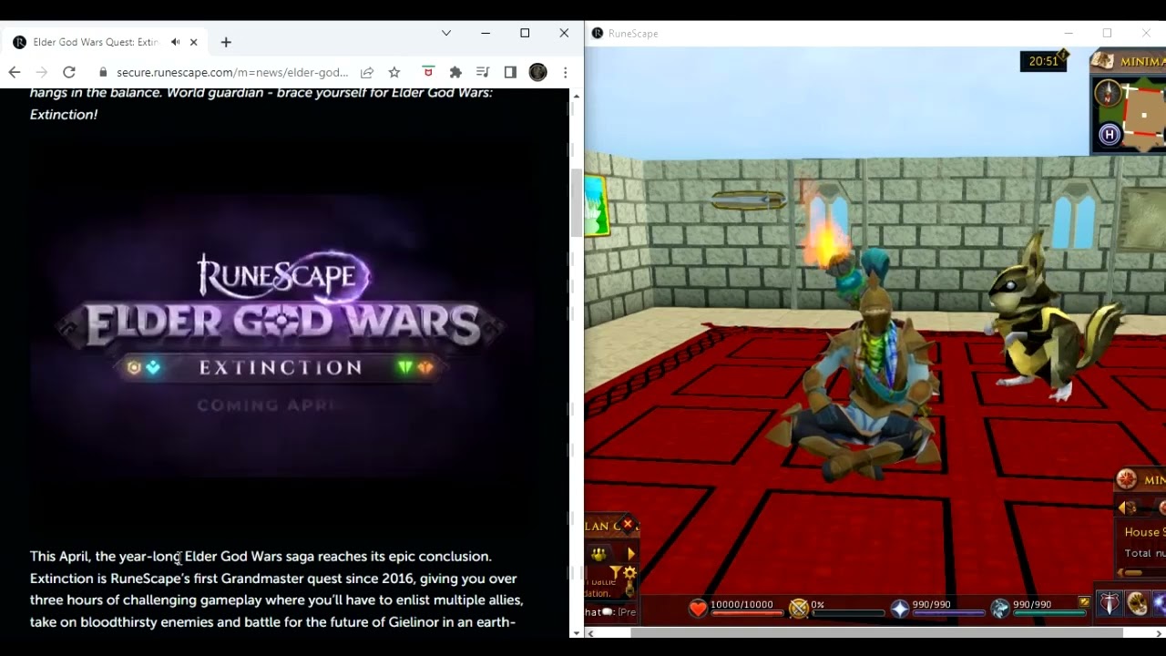 RSZircon and Golden Chin Ash reacts to RS3 New Quest Extinction Trailer