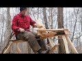 A Shave Horse from One Log