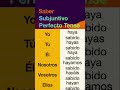 How to conjugate Spanish verb Saber (to know, to know how) in Subjuntivo Perfecto tense.