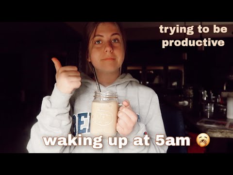 waking up at 5am for a week.