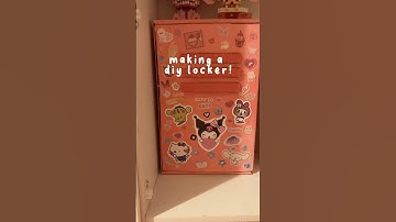 diy desk locker! #craft #diy #diycrafts #sanrio #cinnamoroll #mymelody #kuromi #hellokitty #kpop