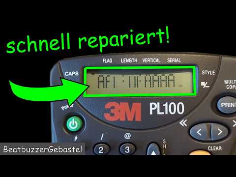 Display schwach oder defekt? - easy LCD fix am Dymo