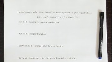 Profit Function Optimization
